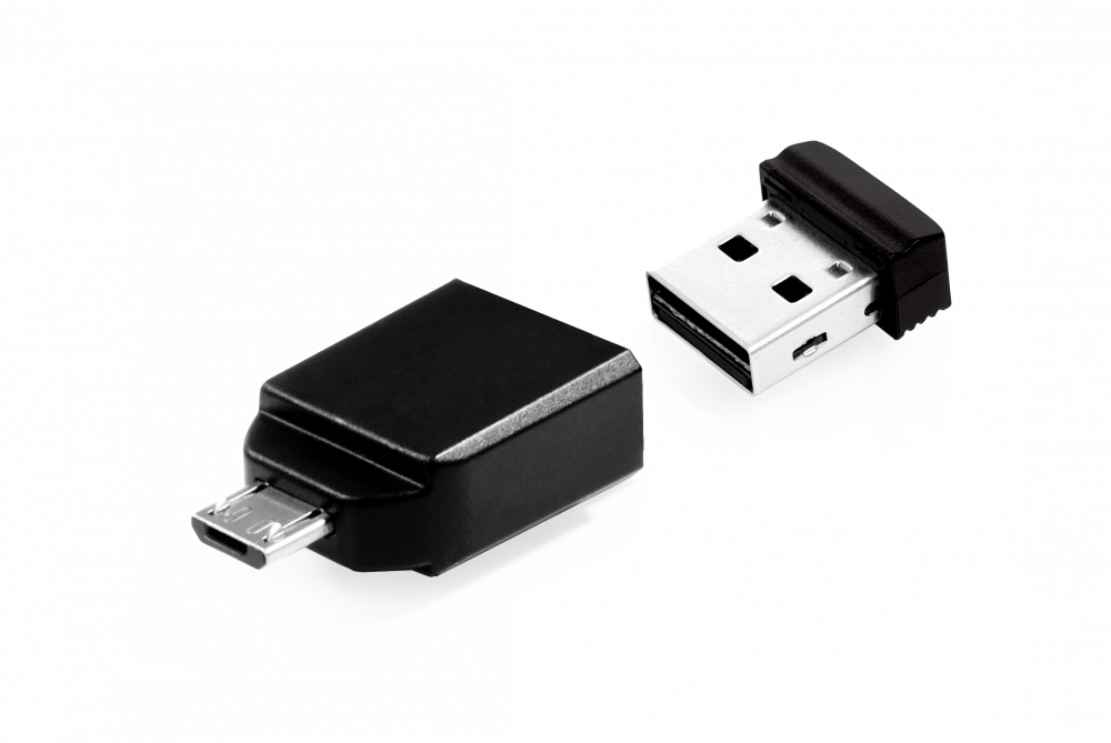 Mikro USB Adaptöre sahip 16GB' lık NANO USB Sürücü