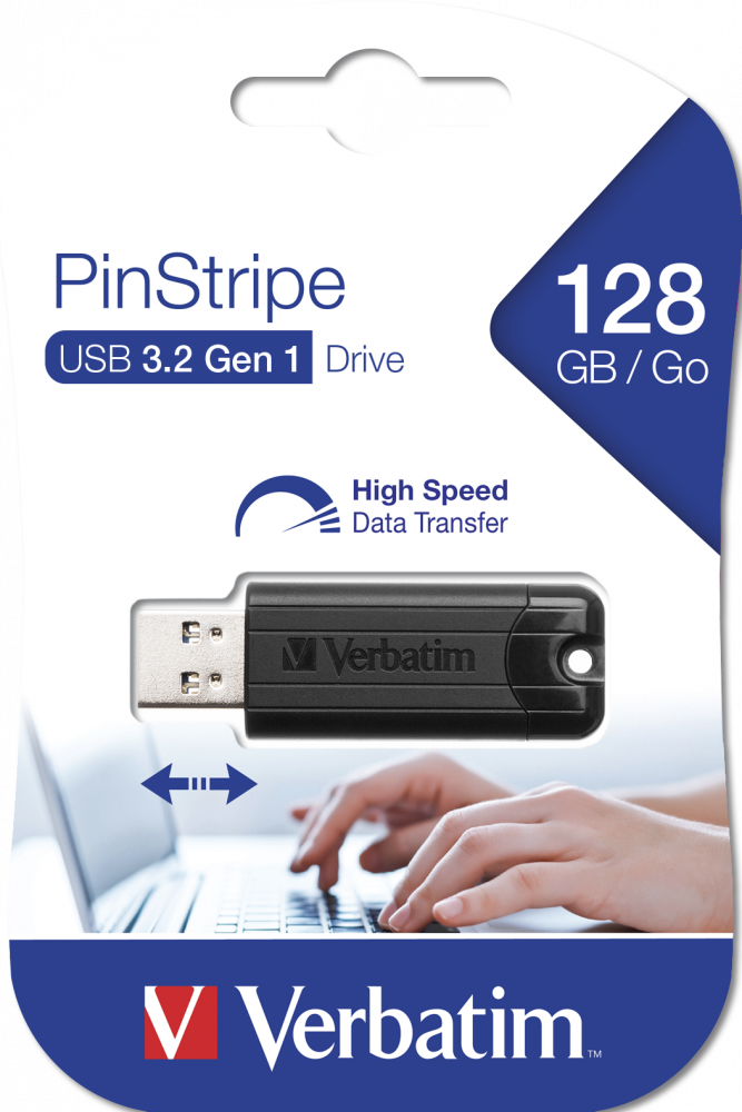 PinStripe USB Drive USB 3.2 Gen 1 - 128 GB