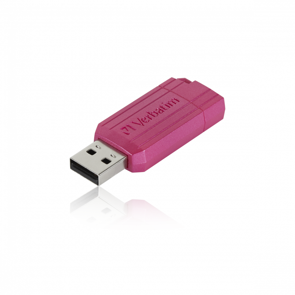 PinStripe USB Sürücü 64GB Sıcak Pembe