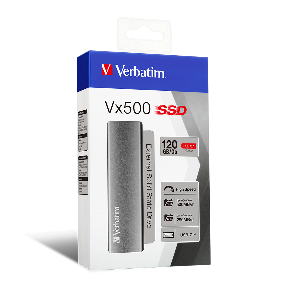 Vx500 External SSD USB 3.2 Gen 2 120 GB