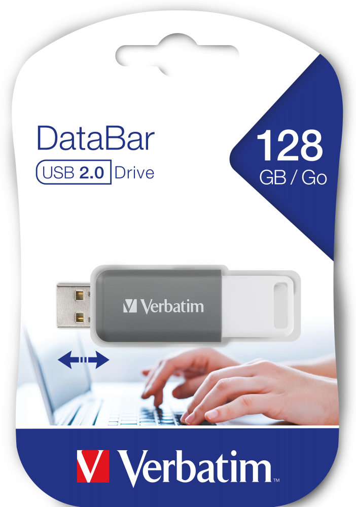 DataBar USB Sürücü 128GB Gri | Verbatim