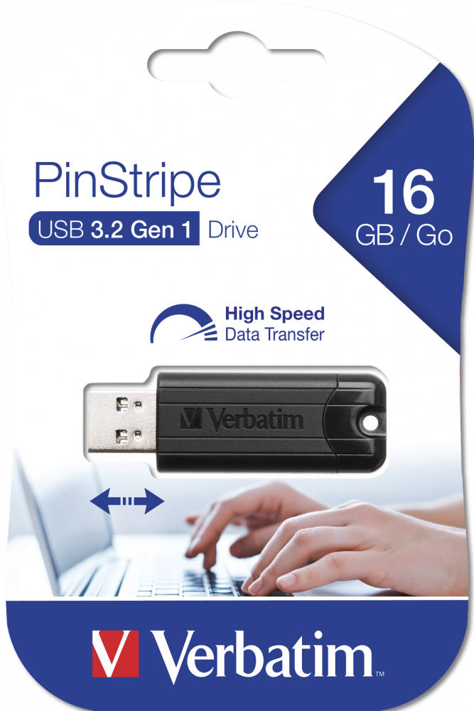 PinStripe USB Drive USB 3.2 Gen 1 - 16 GB