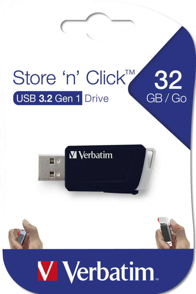 Store 'n' Click USB Sürücü 32 GB Siyah