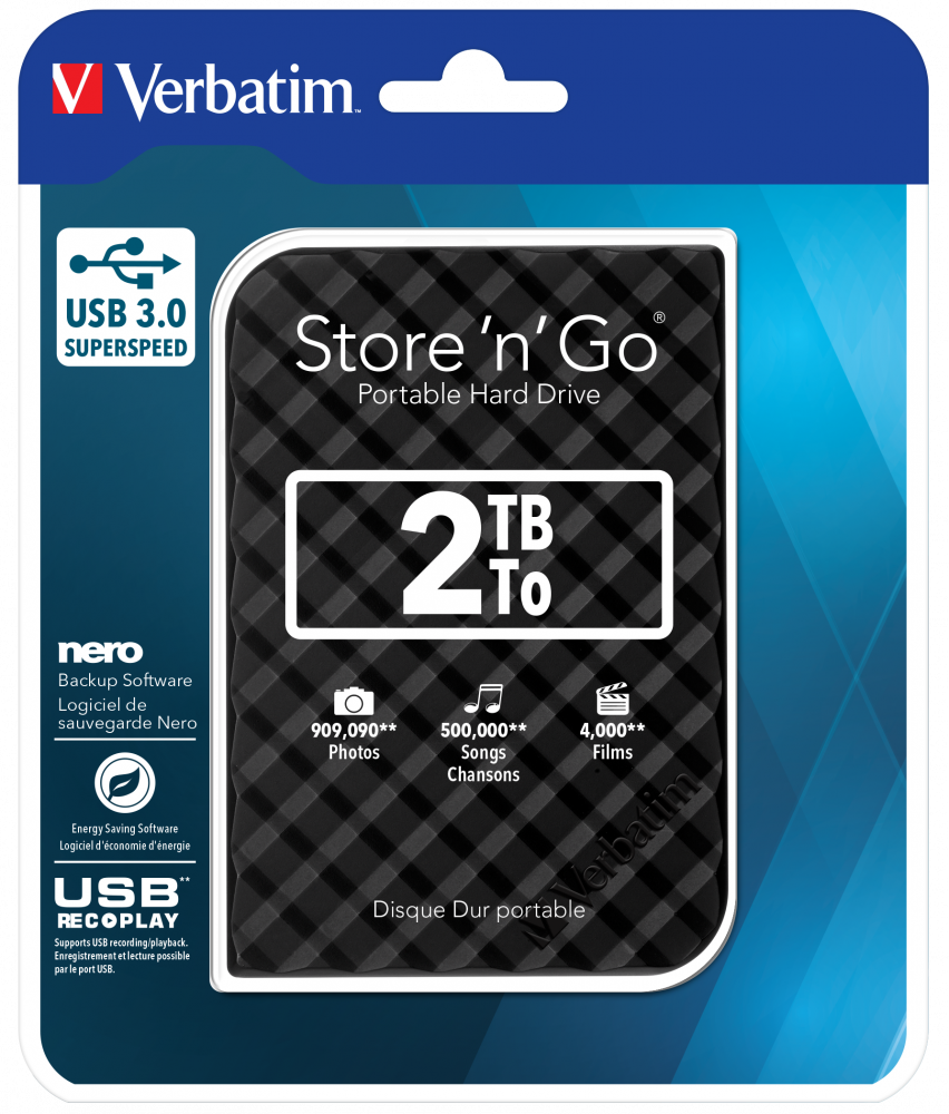 Store 'n' Go USB 3.0 Taþýnabilir Sabit Sürücü 2TB Siyah