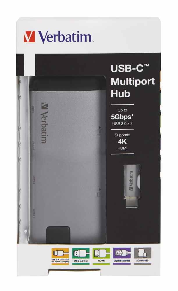 USB-C™ Çok Bağlantı Noktalı Çoklayıcı USB 3.0 | HDMI | Gigabit Ethernet | SD / microSD