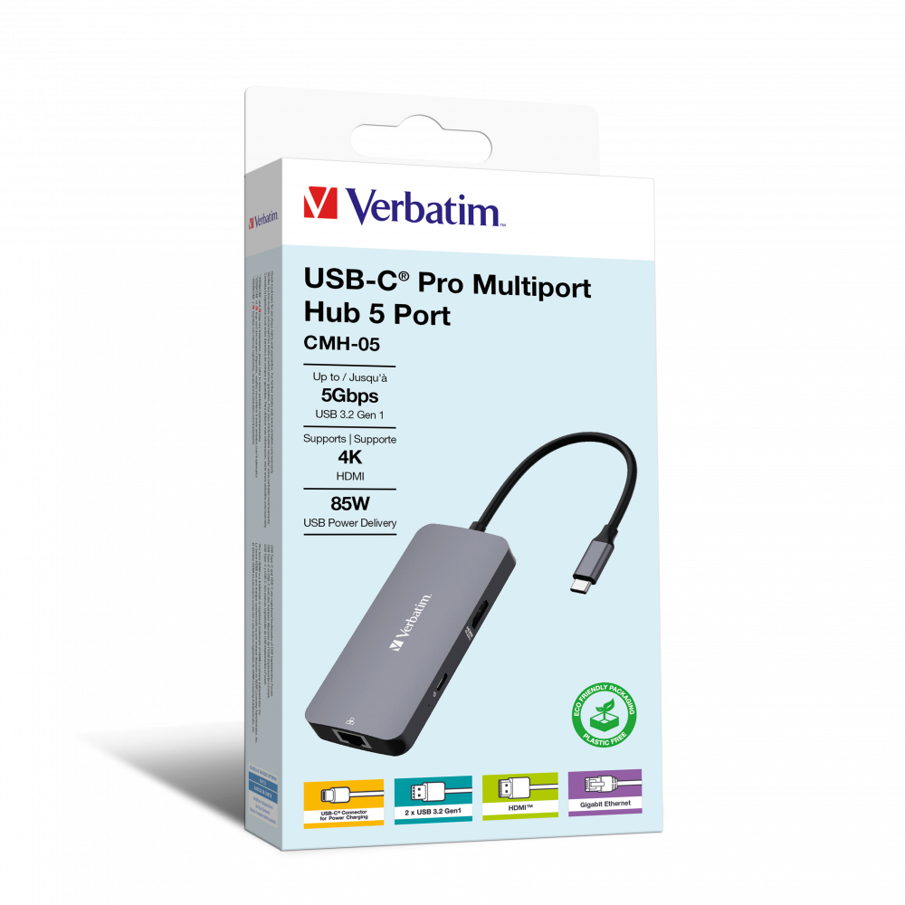 USB-C Pro Çok Bağlantı Noktalı Hub CMH-05: 5 Bağlantı Noktası